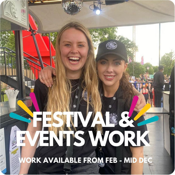 Festival& events work